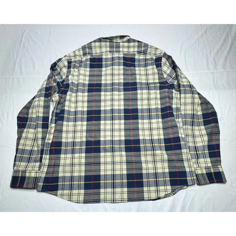 NWT Banana‎ Republic Men's Long Sleeve Blue Plaid Button Up Shirt - Size XL